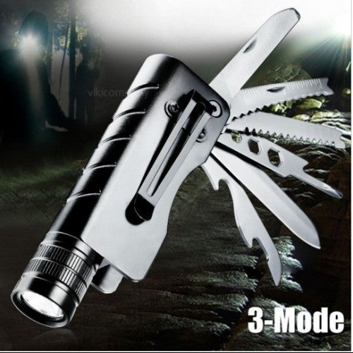 LED Flashlight Rechargeable Knife Torch