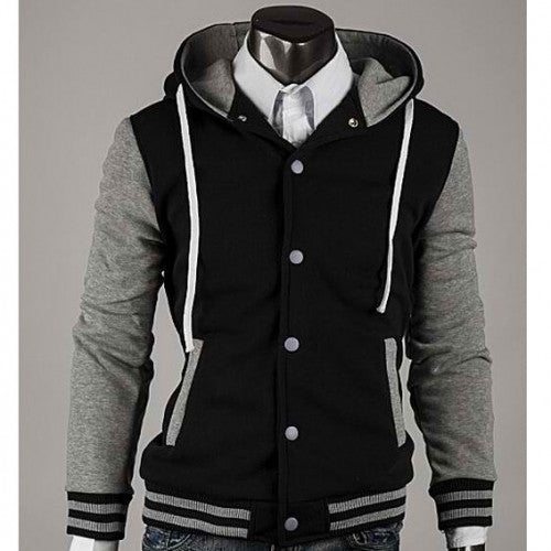 Mens Slim Fit Jacket Varsity Hoodies